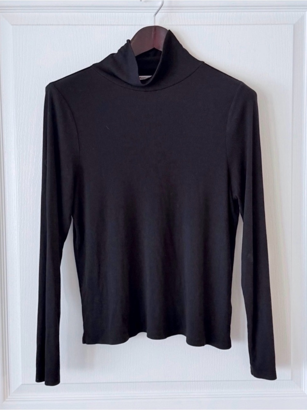 Marine Layer Black Long Sleeve Turtleneck Top